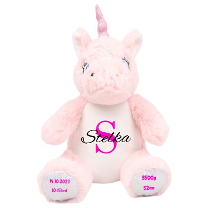 plysovy jednorozec s menom stelka