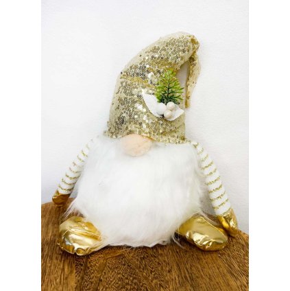 vianocny trpaslik skriatok zlaty