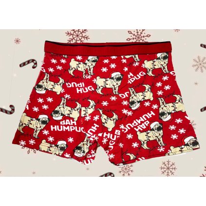 vianocne panske boxerky mopsik