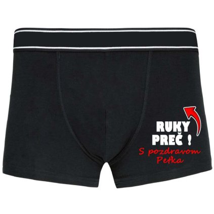 pánske vtipné boxerky ruky prec