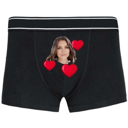 pánske boxerky s fotkou srdcia