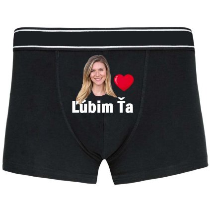 pánske boxerky s fotkou lubim ta