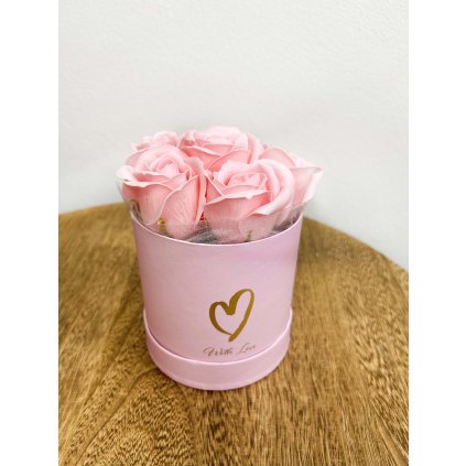 flowerbox with love dark pink