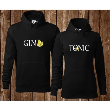 mikiny parove gin tonic cierne