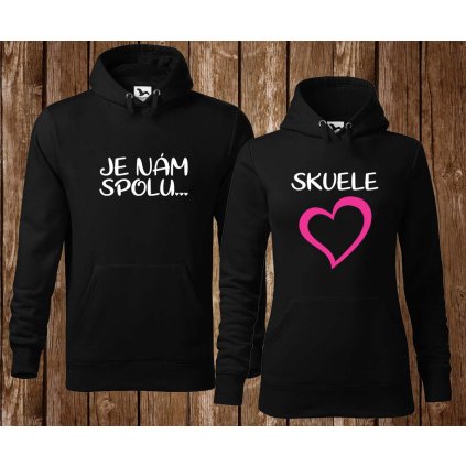 mikiny parove je nam spolu skvele cierne