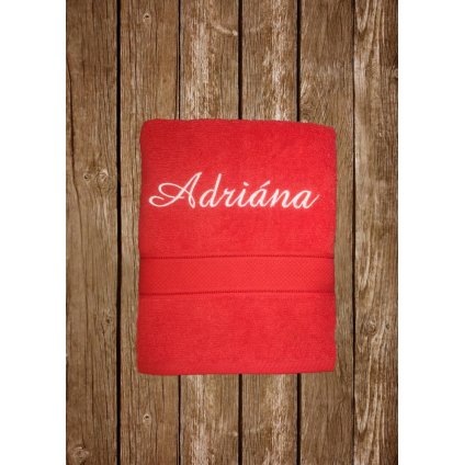 Vyšívaná osuška s menom Adriána