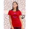 damske tricko kralovne sa rodia cervene