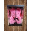 macko z penovych ruzi 40cm pink