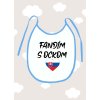 podbradnik fandim s ockom chlapec