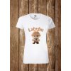 detske biele tricko labubu hnedy