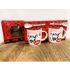 set valentínskych hrncekov I love you 5