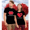 Tričká pre páry Puzzle srdce