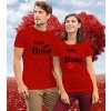 Tričká pre páry The Boss & The real boss