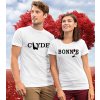 Tričká pre páry Bonnie & Clyde