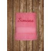 Vyšívaná osuška s menom Simona