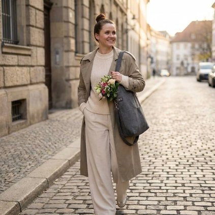 kabelka cube šedá danami