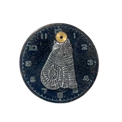 Brož Steampunk - Kočka na hodinkách II.