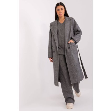 Kabát jarní Černo-bílý - vel. L/XL