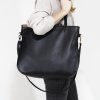 pacco bag black shoulder bag with zipper (4)