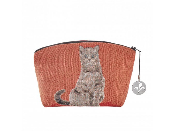 cosmetic bag tapestry cosmetic bag sitting cat