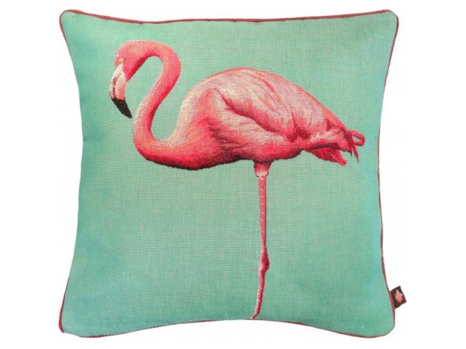 cushion cover flamingo on foot