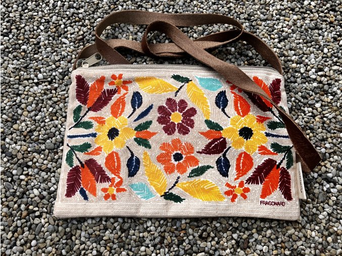 bavlněná taštička přes rameno 22x14cm