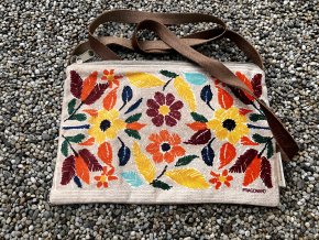 bavlněná taštička přes rameno 22x14cm