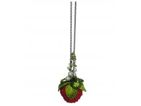 Kette lang mit Erdbeere von Rosa Templin (1)