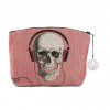 cosmetic bag tapestry cosmetic bag skull with headphone