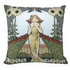 cushion cover printed lady velvet