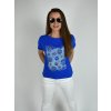 Modré tričko s krátkým rukávem Megi s potiskem B1562