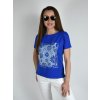 Modré tričko s krátkým rukávem Megi s potiskem B1562