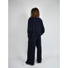 Tmavě modrá souprava mikiny a širokých kalhot s patenty Megi