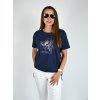 Tmavě modré tričko s krátkým rukávem LaTynka B4440