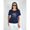 Tmavě modré tričko s krátkým rukávem LaTynka B4440