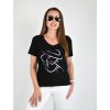 Černé tričko s krátkým rukávem Megi B1693