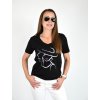 Černé tričko s krátkým rukávem Megi B1693