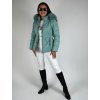 Zelená zimní prošívaná bunda 48059