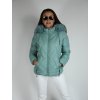 Zelená zimní prošívaná bunda 48059