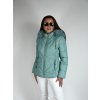 Zelená zimní prošívaná bunda 48059