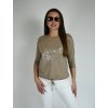 Světle hnědé tričko s 3/4 rukávem Megi B2526