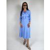 Modré šaty s mašlí 02544