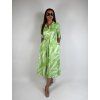 Dlouhé košilové šaty - zelená 03429