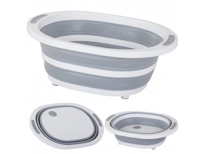 eng pl Folding silicone bowl with a sink drain board 2535 1