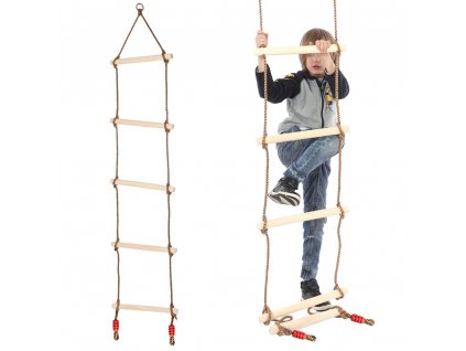 eng pl Rope ladder wooden garden swing 2591 1