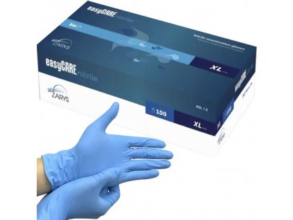 Nitrilové rukavice 100 ks. XL - modrá
