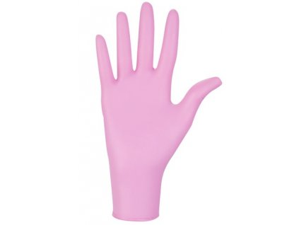 Nitrilové rukavice 100 ks. S - růžová