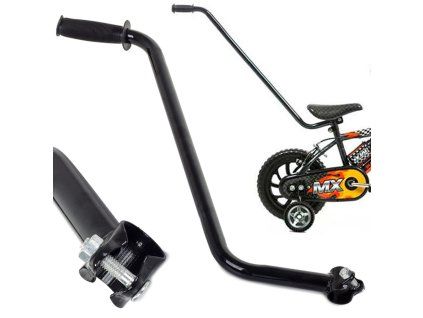 Vodící tyč pro dětské kolo černá