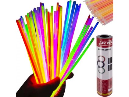 Svítící náramky Lightstick 100 ks barevné