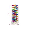 eng pl Metal shelf for shoes footwear 30 pairs bookcase 1007 2